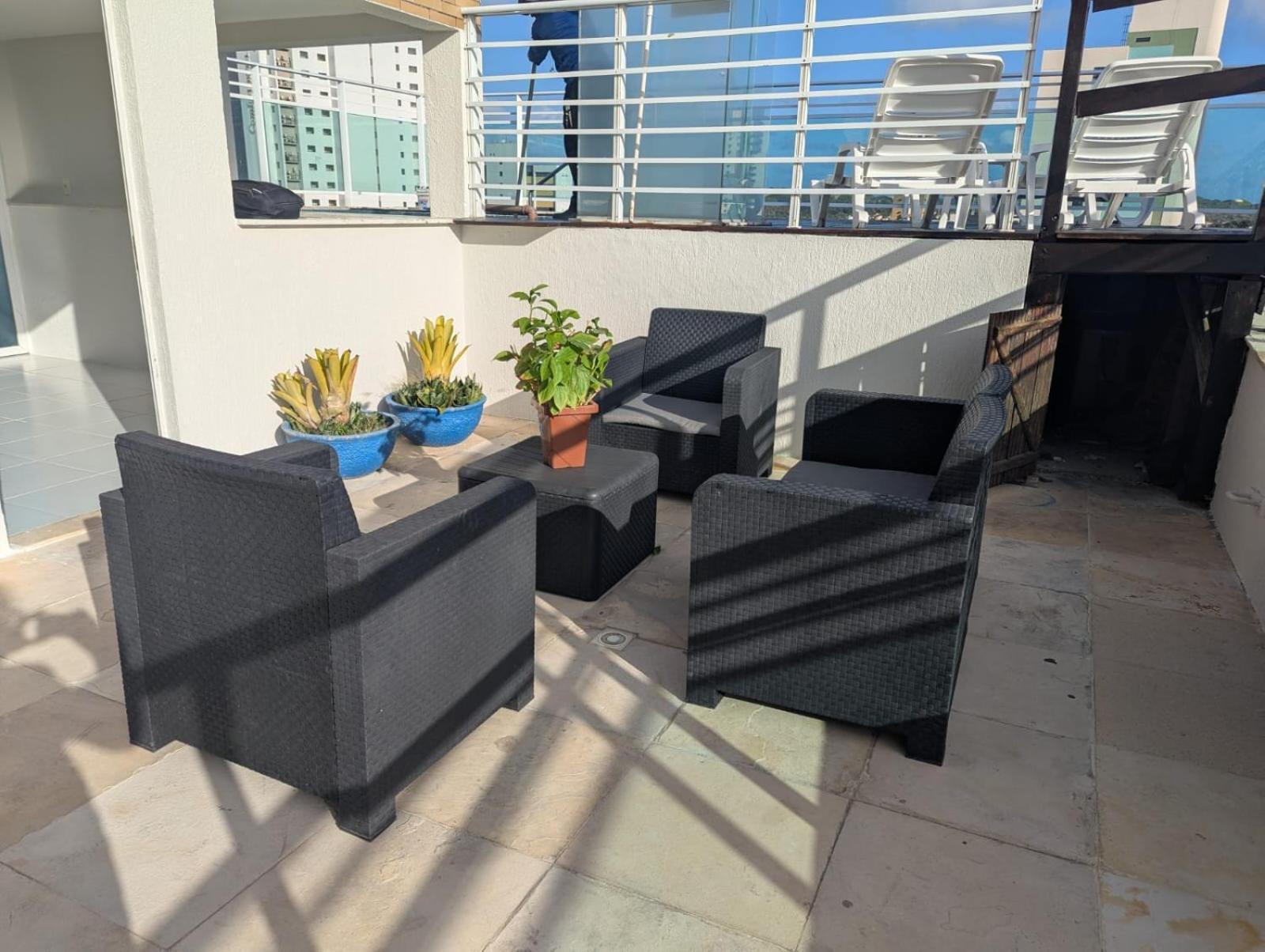 Apartamento Seamar Flat Rn Varandas- Completo Com Ar E Cozinha Natal